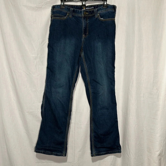 Carhartt Denim - women's flannel lined Carhartt jeans size 12 short
